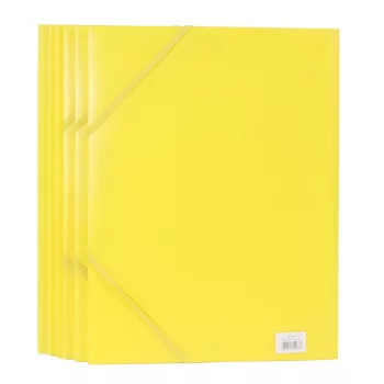 GUMIS MAPPA MŰANYAG SÁRGA 6DB 