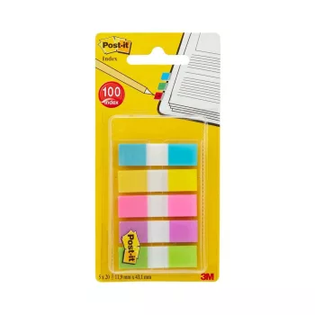   Jelölőcímke 12x43mm, 5x20 lap, műanyag 3M 683-5CB 5 klf. szín