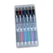 Írószertartó asztali műanyag 6db-os készlet BL77 toll, Pentel 6 klf. szín