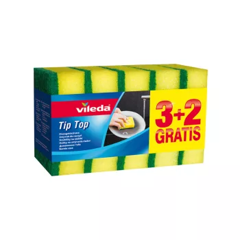Mosogatószivacs 3+2 db/csomag TipTop Vileda
