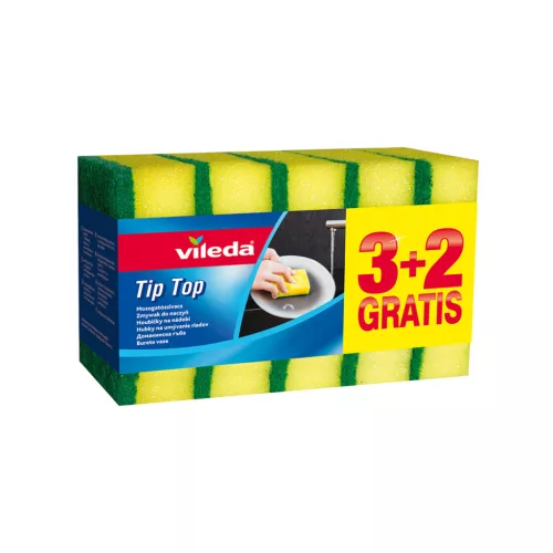 Mosogatószivacs 3+2 db/csomag TipTop Vileda