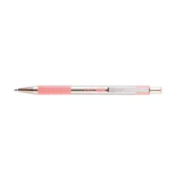   Golyóstoll 0,7mm, pasztell rózsaszín test, Zebra F-301, írásszín kék