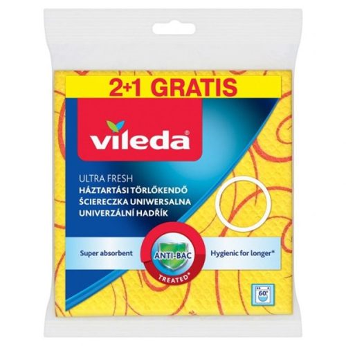 Törlőkendő háztartási 3 db/csomag Ultra Fresh Vileda