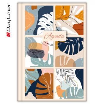   Határidőnapló Colors A5 heti fehér lapokkal Palm Dayliner 2023.