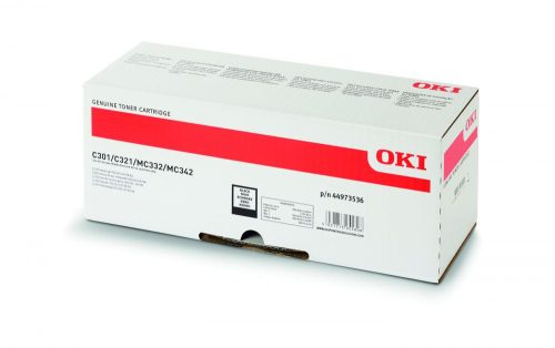 Oki C301/C321 Toner Black 2200 oldalra