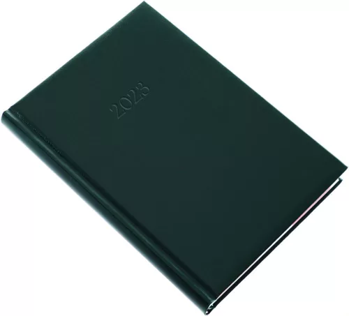 Határidőnapló Standard A/5 napi, fehérlapokkal (zöld) Realsystem 2024.