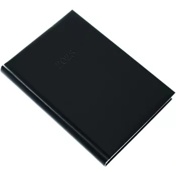   Határidőnapló Standard A/5 napi, fehérlapokkal (fekete) Realsystem 2026.