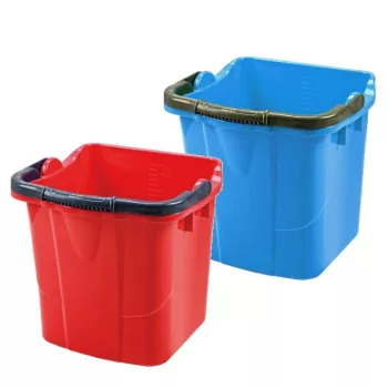 Vödör 25 literes szögletes piros