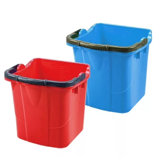 Vödör 25 literes szögletes piros
