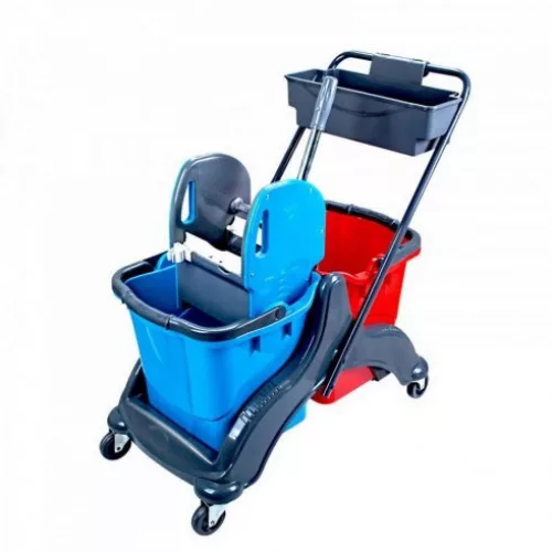 Takarítókocsi műanyag vázas 2 x 25 liter CK756-T