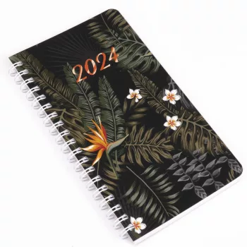   Zsebnaptár spirálozott SP2 heti álló fehér lapokkal levelek Realsystem 2023.