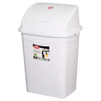   Szemetes kuka billenő fedéllel műanyag 4 literes fehér UP113