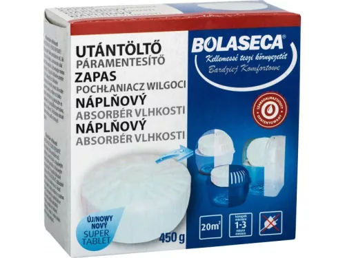 Páramentesítő készülék Bolaseca + 1 db utántöltő tabletta 450 g Top