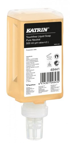 Folyékony szappan Pure Neutral illat érintésmentes szenzoros adagolóba, 500 ml, 12 db/karton Katrin Touchfree