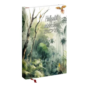   Hallgatói zsebkönyv A5, 145mmx205mm, fehér lapokkal tropical 2025/2026 Realsystem