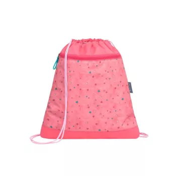   Tornazsák lányos, 336-91, Belmil, kicsi szivecskék, rózsaszín