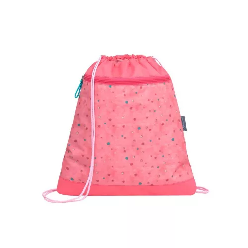 Tornazsák lányos, 336-91, Belmil, kicsi szivecskék, rózsaszín