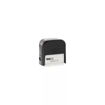   Bélyegző C10 Printer Colop átlátszó,fekete ház/piros párna