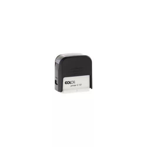 Bélyegző C10 Printer Colop átlátszó,fekete ház/piros párna