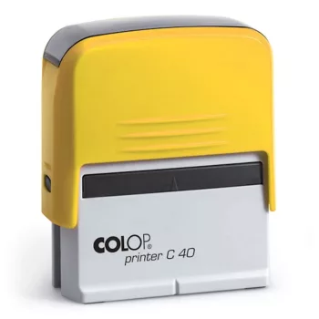 Bélyegző C40 Colop citromsárga ház/fekete párna