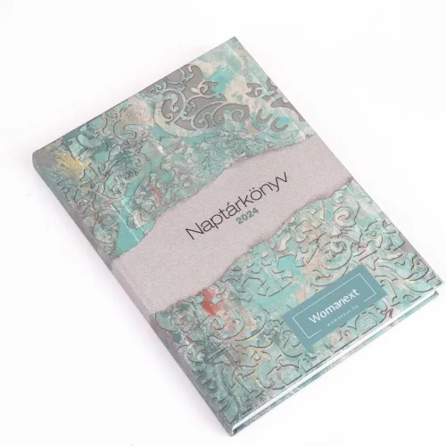 Határidőnapló Womanext naptárkönyv A/5, heti fehér lapokkal heritage Realsystem 2024.