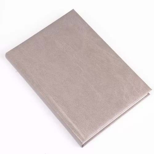 Határidőnapló Standard A/5, napi fehér lapokkal drapp Realsystem 2024.