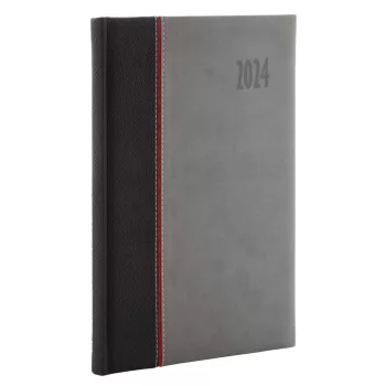   Határidőnapló Kensington B/5, heti fehér lapokkal szürke Realsystem 2026.