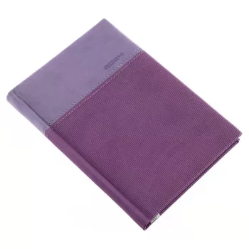   Zsebnaptár álló Lux, fehér lapokkal lila Realsystem 2024.