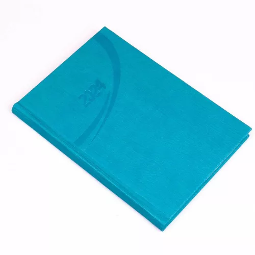 Határidőnapló Fashion B/5 heti + napló fehér lapokkal türkiz Realsystem 2024.