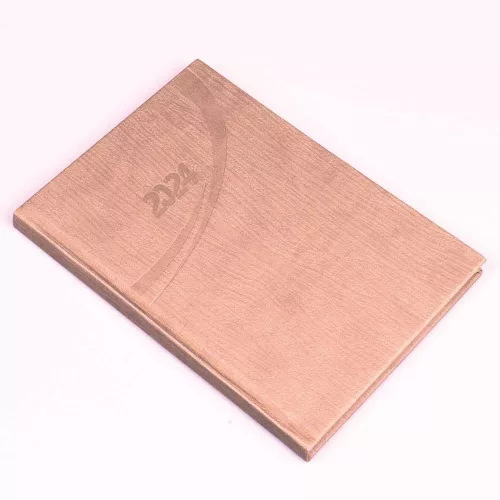 Határidőnapló Fashion B/5 heti + napló fehér lapokkal drapp Realsystem 2024.