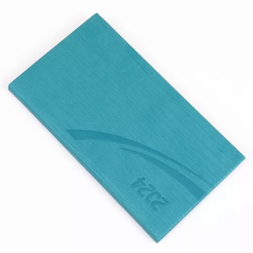 Zsebnaptár fekvő Fashion, fehér lapokkal türkiz Realsystem 2024.