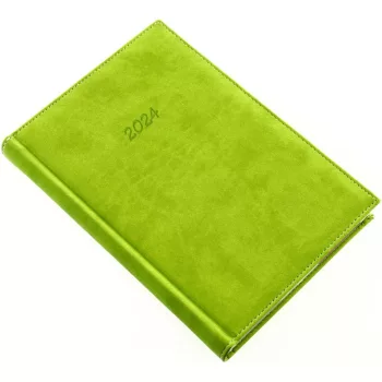   Határidőnapló Bolero P A/5, napi krémszínű lapokkal világoszöld Realsystem 2026.