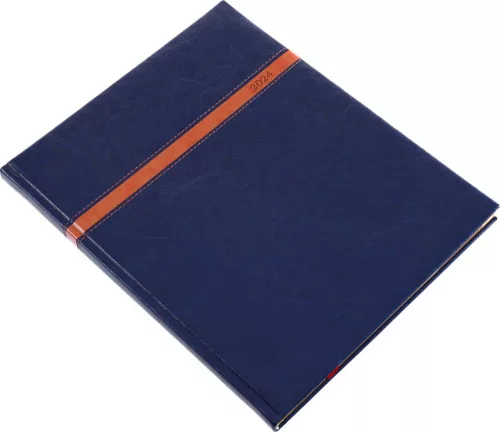 Határidőnapló Business A/4S, heti krémszínű lapokkal kék Realsystem 2024.