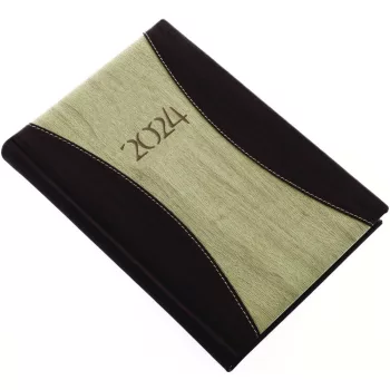   Határidőnapló Prémium A A/5, napi krémszínű lapokkal drapp Realsystem 2024.