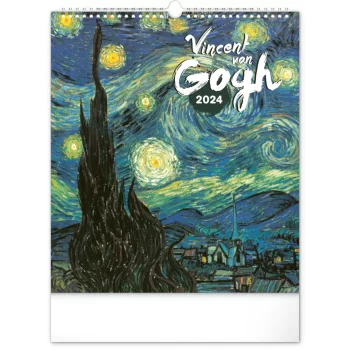   Falinaptár képes  300x340mm Vincent van Gogh Realsystem 2024.
