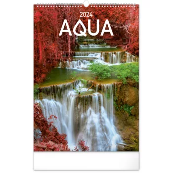 Falinaptár képes  330×460mm Aqua  Realsystem 2024.