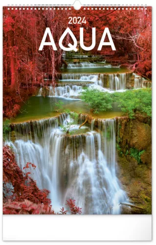 Falinaptár képes  330×460mm Aqua  Realsystem 2024.