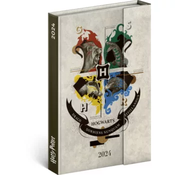   Határidőnapló mágnessel záródó, krémszínű lapokkal diary Harry Potter 110×160 mm, Realsystem 2024.