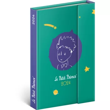   Határidőnapló mágnessel záródó, krémszínű lapokkal diary Le Petit Prince 110×160 mm, Realsystem 2024.