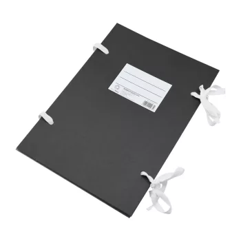   Szalagos irományfedél A4, 1m-es szalaggal Bluering® fekete