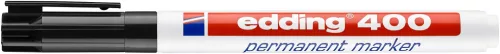 Alkoholos marker 1 mm, kerek hegyű, Edding 400 fekete