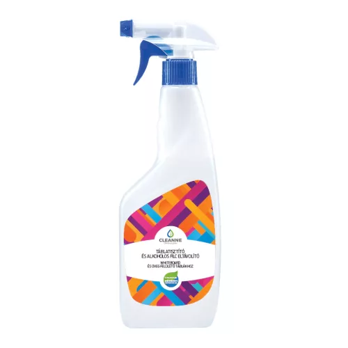 Táblatisztító és alkoholos filceltávolító szórófejes 500 ml Cleanne_Környezetbarát