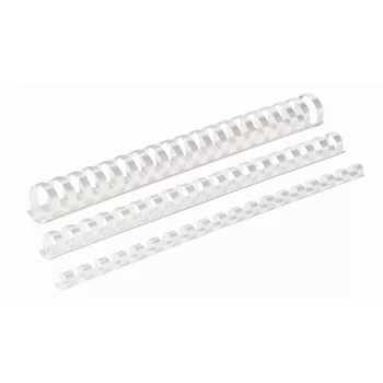   Spirál műanyag, 14 mm, 81-100 lap, FELLOWES, 100 db, fehér