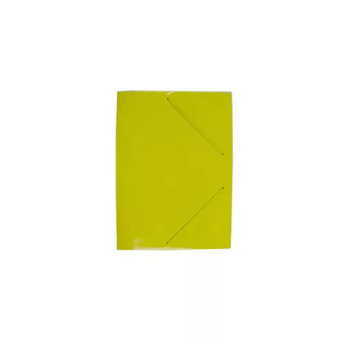 Gumis mappa A4, 400g. karton EVOffice sárga