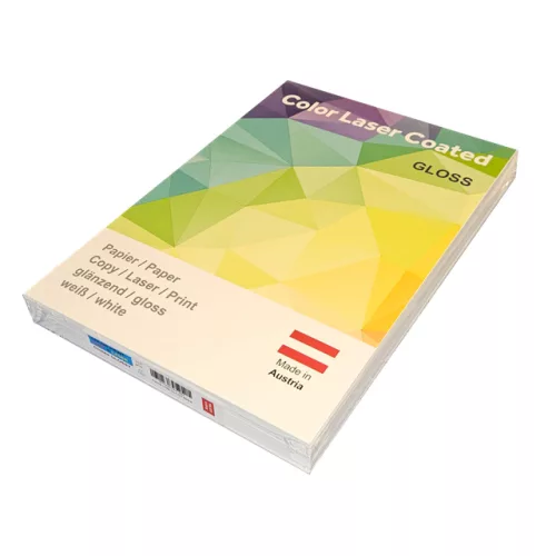 Másolópapír, digitális A4, 200g,  mázolt, fényes Color Laser Coated glossy 250ív/csomag,