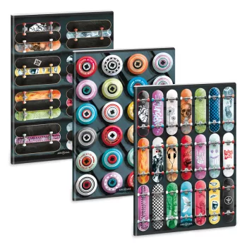   Füzet iskolai A4, 40lap, kockás Ars Una ROLLIN MANIA (5228) 22  10db/csomag