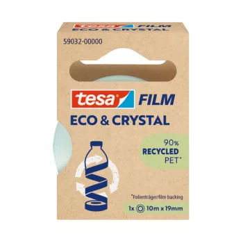   Ragasztószalag 19mmx10m irodai átlátszó újrahasznosított Tesa Eco & Crystal