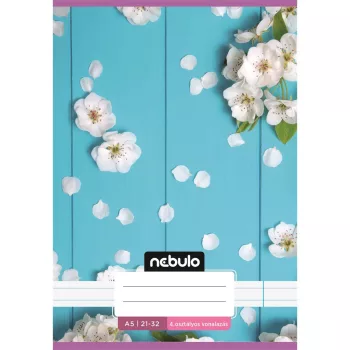   Füzet, A5, 4. osztályos vonalas, 21-32, Cuki minták, I.,  16 db/csomag Nebulo