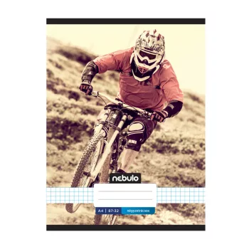   Füzet, A4, kockás, 87-32, Xtreme minták, 12 db/csomag Nebulo