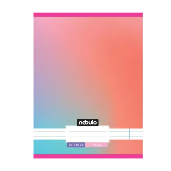   Füzet, A4, vonalas, 81-32, Monochrome és Gradient minták I., 12 db/csomag Nebulo